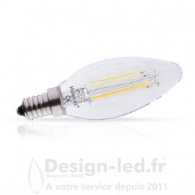 https://design-led.fr/ Ampoule E14 led filament flamme 4w 4000k 3,70 € 2,59 € -30% 7129