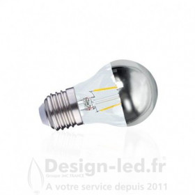 Ampoule E27 led G45 filament argent 4w 2700k