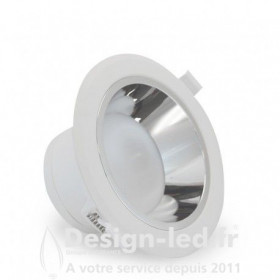 Downlight LED Blanc/Argenté rond Basse Luminance Ø150mm 15W 3000K