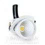 Spot LED Escargot Rond Inclinable et Orientable 10W 4000K IRC90, miidex 76751 62,90 €