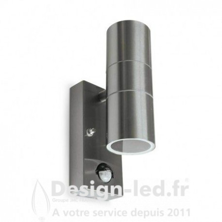 Applique Murale GU10 x 2 & Détecteur Inox 316 L IP44, miidex 700380 80,30 €