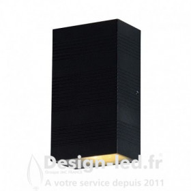Applique Murale LED 2x5W 690 LM Rectangulaire 3000K Gris IP54, miidex 67801 - FDS