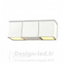 Applique Murale LED 2x3W 2x175Lm Rectangulaire 4000K Blanc IP54, vision el 67770 promo 72,60 € -50%