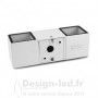 Applique Murale LED 2x3W 2x175Lm Rectangulaire 4000K Blanc IP54, vision el 67770 promo 72,60 € -50%