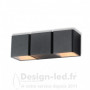 Applique Murale LED 2x3W 2x175Lm Rectangulaire 4000K Gris IP54, vision el 67773 promo 72,60 € -50%