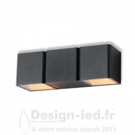 Applique Murale LED 2x3W 2x175Lm Rectangulaire 4000K Gris IP54, vision el 67773 promo 72,60 € -50%