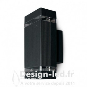 Applique Murale GU10 x 2 Gris Anthracite IP44, miidex 7003