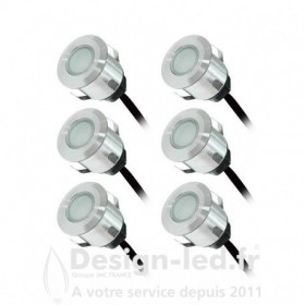 Kit spot terrasse 6X0.6W 12V 3000K, miidex 70750
