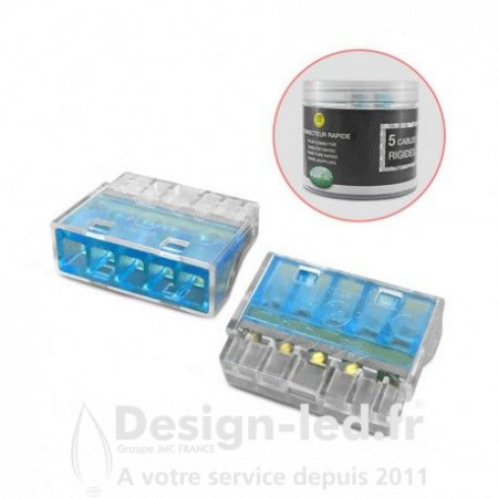 Connecteur automatique 5 câbles rigide 450V 32A pack x50, miidex 72231 Miidex Lighting 12,80 € Connecteur rapide & étanches