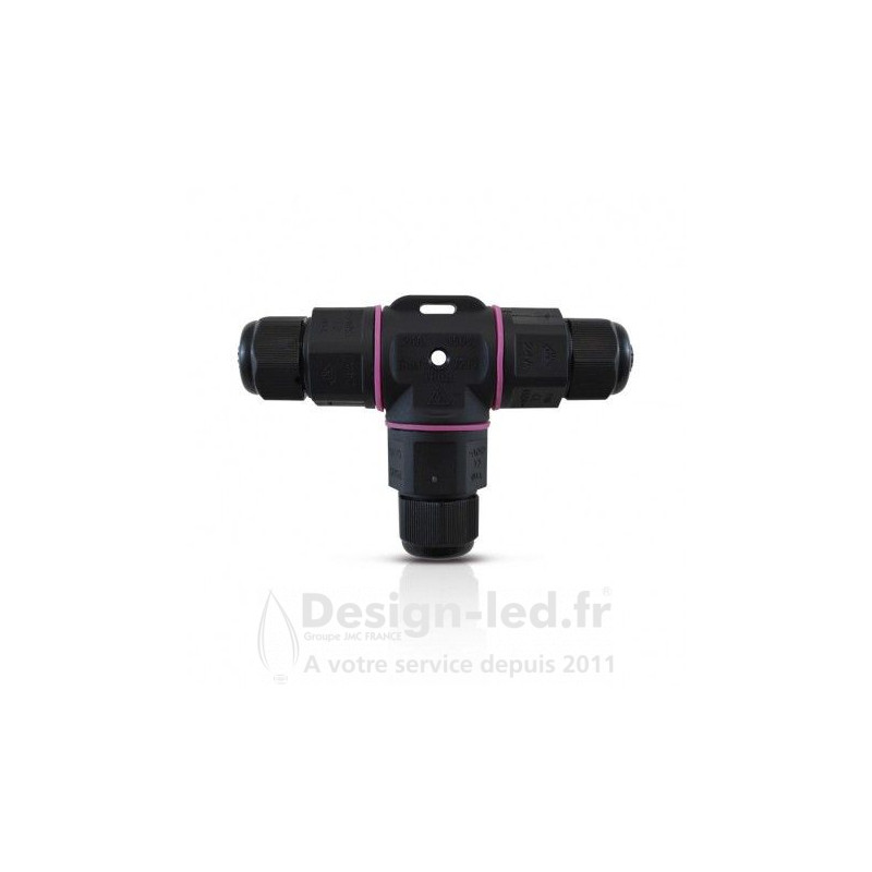 https://design-led.fr/ Connecteur Étanche Forme T IP68 250V Noir 3 Fils, miidex 7211 12,40 € 12,40 €
