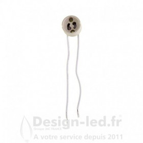 Douille céramique GU10 CL1 avec câble