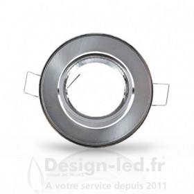 Support plafond étain brossé 86mm