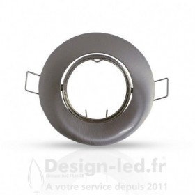 Support plafond étain brossé 92mm