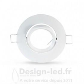 Support plafond Rond Orientable Blanc Ø92 mm