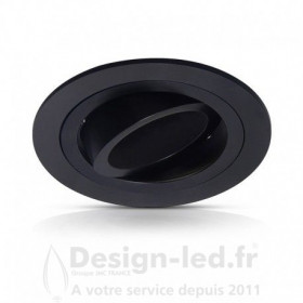 Support plafond noir 92mm orientable