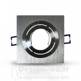 Support plafond alu brossé 92 x 92 mm