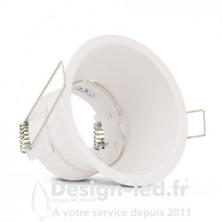 Support de spot basse luminance Rond Blanc Ø83 IP20, miidex 7725 Miidex Lighting 6,80 € Support plafond GU10 - GU5.3 - G4