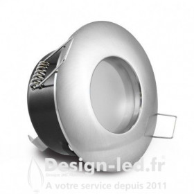 Support plafond BBC IP65 étain brossé 84 mm