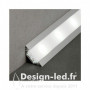 Profilé aluminium anodisé 2M pour ruban led 45, miidex 9803 29,00 €