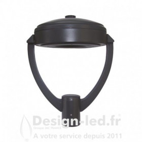 Lanterne sur mat LED YS6 Gris Anthracite 60W IP65 IK08 4000K, miidex 905814