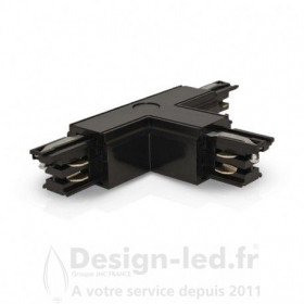 Connecteur Triphase Forme T Circuit Extérieur Gauche Noir, miidex 100774