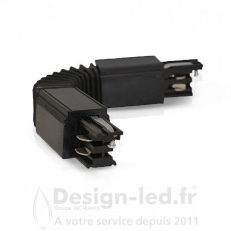 Connecteur Triphase Flexible Noir, miidex24, 8275 Miidex Lighting 19,50 € Accessoire Spot Led sur Rail