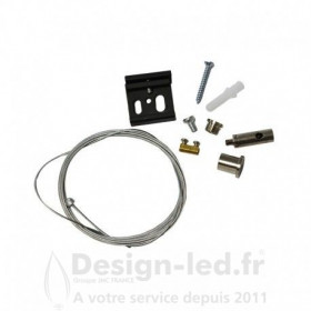 Kit de Suspension pour Rail Noir 2 m, miidex 8253