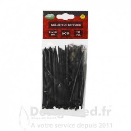 100 Colliers de serrage nylon 300mm noir