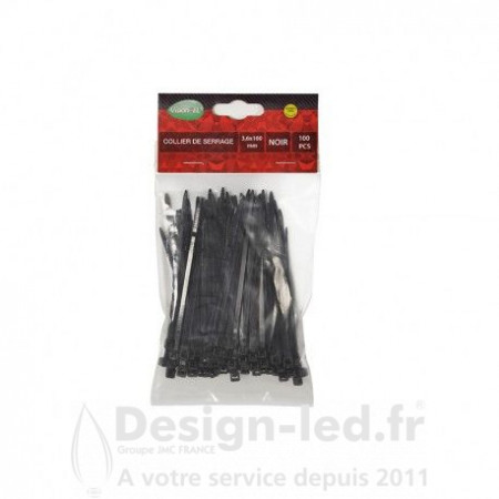 Collier de serrage 3.6 x 100 mm pack de 100, vision el 9702 promo Vision El 2,30 € -40% Collier de serrage et accessoires