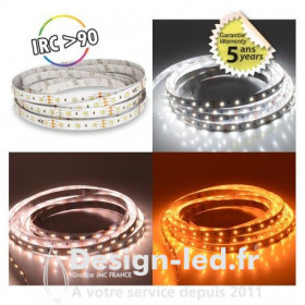 Ruban LED CCT 12v 9.6w 5m 120 LED/m 48w IP20, miidex 751776
