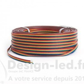 Câble LED 6 fils RGB&CCT vendue au ml, dla EC-RGBCCT