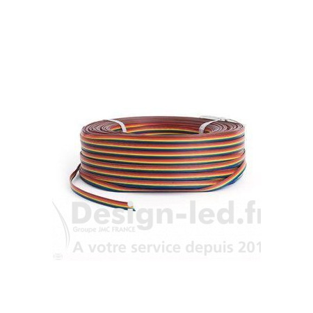 Câble LED 6 fils RGB&CCT vendue au ml, dla EC-RGBCCT Design-LED 2,70 € Gamme de câble pour LED