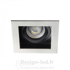 Support plafond ARET 100 x 100 mm gris 1XGU10