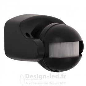 Détecteur de mouvement PIR ALER noir 12m, kanlux 461