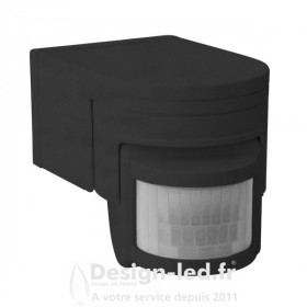 Détecteur de mouvement SLICK noir 12m, kanlux 8391
