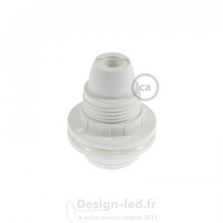 Douille E14 blanc en thermoplastique avec écrou, dla PL14PBTF Design-LED 1,70 € Accessoires luminaires