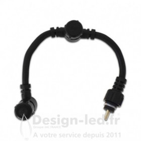 Connecteur de Kit Spot terrasse "T" 1 Mâle/ 2 Femelles 20 cm TERRASSO