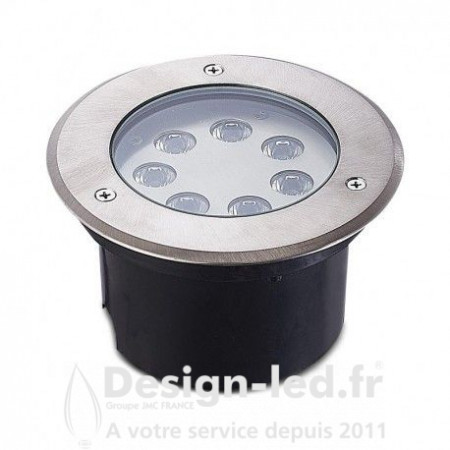 Spot LED Encastrable Sol Rond 7W 3000K Inox 316 L IP67, miidex 677927 105,00 €