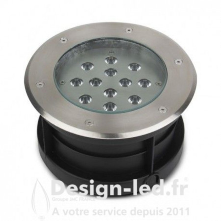 Spot LED Encastrable Sol Rond 12W 3000K Inox 316 L IP67, miidex 677935 150,20 €