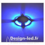 Spot LED Balise Rond 4 diffuseurs 1W bleu, miidex 70781 28,50 €