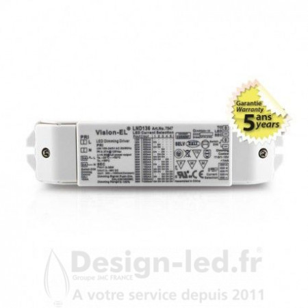 Alimentation pour LED 13-36W, 3-66VDC, Dimmable DALI / PUSH / 0-10V, miidex 7547 Miidex Lighting 72,50 € Drivers LED