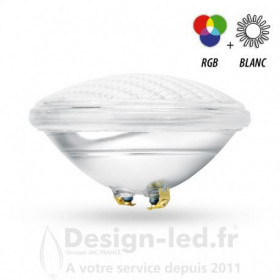 Projecteur LED Piscine PAR56 12VAC 18W RGB & Blanc, miidex 6107