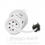 Support de spot BBC rond blanc fixe & douille automatique GU10, miidex 77181 23,50 €