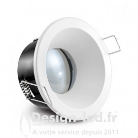 Support de spot Basse Luminance BBC Rond Etanche blanc Ø85 IP65