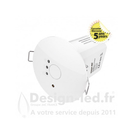 Détecteur de mouvement radio fréquence plafond encastrable, miidex 7549 53,50 €