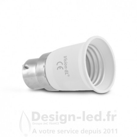 Adaptateur de culot B22 vers E27, vision el 739901 promo 2,30 € -50%