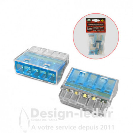 Connecteur automatique 5 câbles rigide 450V 32A pack x20, miidex 72221 Miidex Lighting 6,00 € Connecteur rapide & étanches