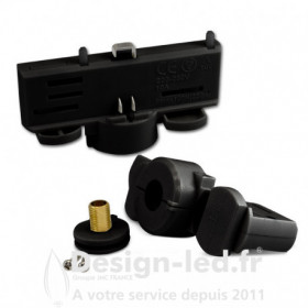Connecteur Rail 3 Allumages Noir