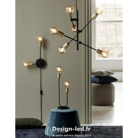 https://design-led.fr/ Josefine Suspension Noir mat 6xE27 109,90 € 109,90 € 48933003