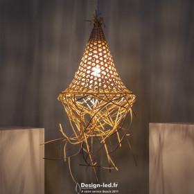 https://design-led.fr/ Lampe Suspendue Rotin Koni 1xE27 85,40 € 85,40 € C142585
